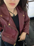 Leather Jacket Women Vintage