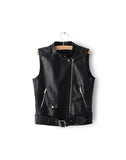 black vest silver zip wall hang