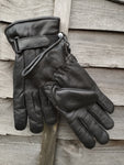 Men’s Leather Gloves with Contrast Stitching