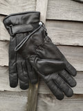 Men’s Leather Gloves with Contrast Stitching