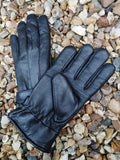 Men’s Leather Gloves with Contrast Stitching