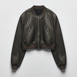 Bomber Jacket | Women Leather Jacket