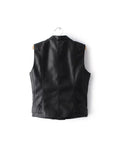 black leather vest back design