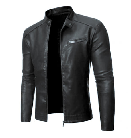 black leather jacket for men's