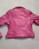 back view of pink ladies jacket